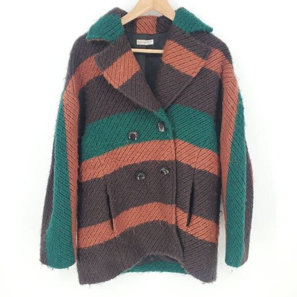 Ulla Johnson Emery‎ Jacket in Forest Double Breasted Brown Green Size Small - Picture 5 of 8